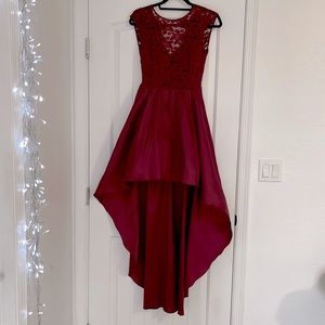 Burgundy Event Dress